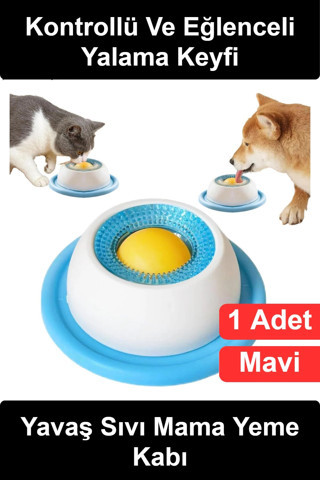 #MamaKabı Küçük Boy Yavaş Yeme Dönen Toplu Sıvı Ödül Maması Kedi Köpek Uyumlu Yalama Aparatı Kaymaz 