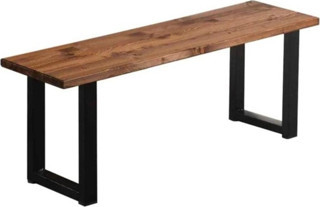 Eportatif Ahşap Düz Bank Mutfak Salon Bank Ağaç Sandalye 100