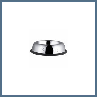 BuradaBulabilirsin Desenli Oval Metal Kedi ve Küçük Irk Köpek Mama Su Kabı 8 Oz 12 Cm BBZ