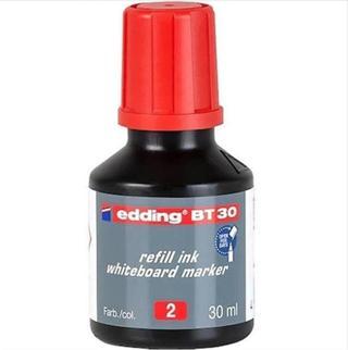 Edding Tahta Kalem Mürekkebi Damlalıklı 30 ML Kırmızı 2 Li Beyaz Tahta Kalem Mürekkebi