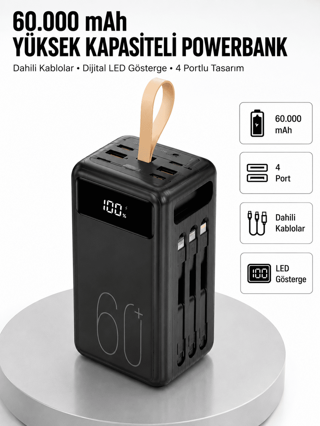 Güvenlik Korumalı Hızlı Şarj Özellikli Powerbank Yeni Nesil