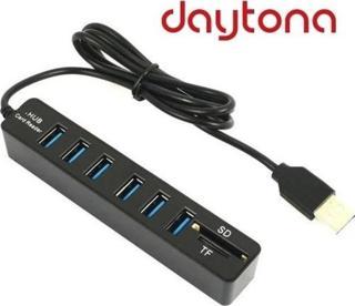 DAYTONA A4691 6'lı USB HUB+Kart Okuyucu