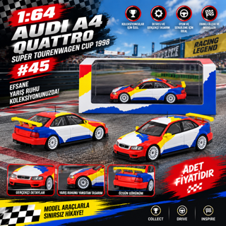 1/64 Audi A4 Quattro Super Tourenwagen Cup 1998 #45 (adet fiyatıdır)