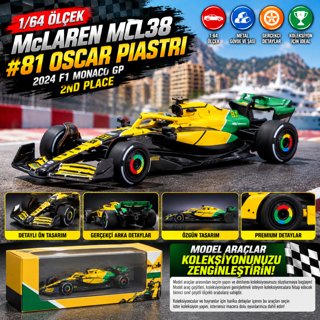 1/64 McLaren MCL38 #81 Oscar Piastri 2024 F1 Monaco GP 2nd Place
