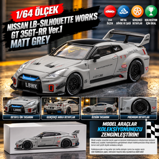1/64 NISSAN LB-Silhouette WORKS GT 35GT-RR Ver.1 Matt Grey