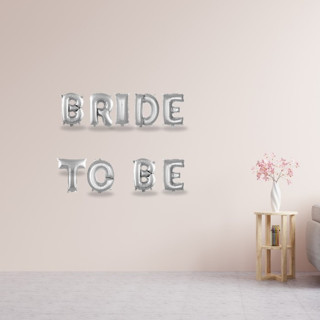 Bride Konsept Gümüş Folyo Harfli Bride To Be Süsleme