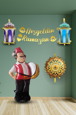 Hoşgeldin Ramazan Süslemesi Ramazan Davulcusu Kandil Süsleri