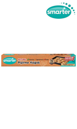 SMARTER Naturel Ağartılmamış Hazır Kesilmiş Pişirme Kağıdı 10 Adet