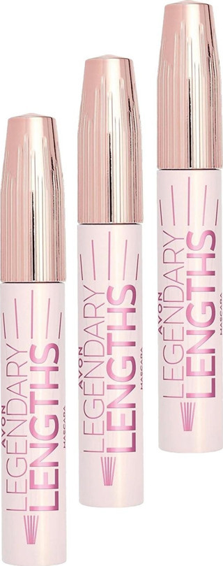Avon Legendary Lengths Hacim ve Uzunluk Veren Siyah Maskara 10 Ml. Üçlü Set