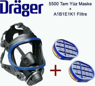 X-Plore 5500 Epdm/Pc Tam Yüz Maske + 6738816 X-Plore A1B1E1K1 Filtre