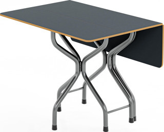 Eportatif Katlanır Yemek Masası Kırma Masa Siyah Kare 1078