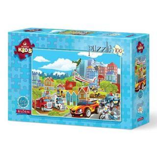 Art Kids Art Çocuk Puzzle Taşıtlar 100 Parça 5620