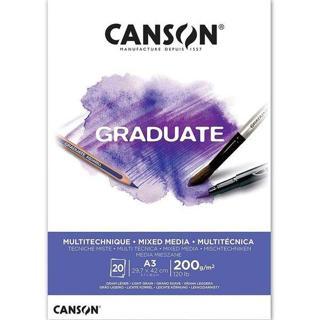 Canson A3 Graduate Mix Media Beyaz Blok - 400110378