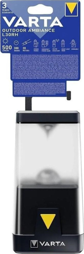 Varta 18666 Outdoor Ambiance L30RH Lantern 3AA Fener