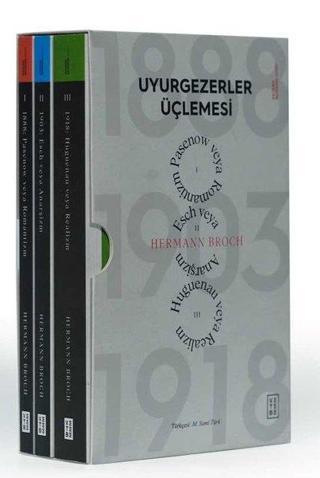 Uyurgezerler Üçlemesi Seti - 3 Kitap Takım - Kutulu - Hermann Broch - Ketebe