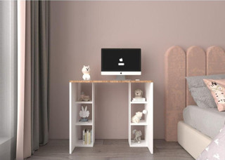 Esyah Çift Raflı Dekoratif Kullanışlı  Çalışma Masası