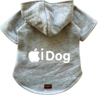 Kedi & Köpek Kıyafeti - I Dog Baskılı Gri Sweatshirt