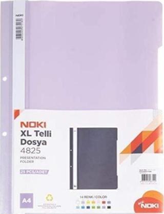 Noki A4 Telli Dosya Lila 4825-170 (25 Li Paket)