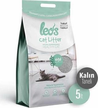 Leos Cat Litter Doğal Bentonit Kalın Taneli Kedi Kumu 2x5 Lt
