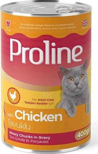 Proline Tavuklu Sos İçinde Gravy Yetişkin Kedi Konservesi 400 Gr