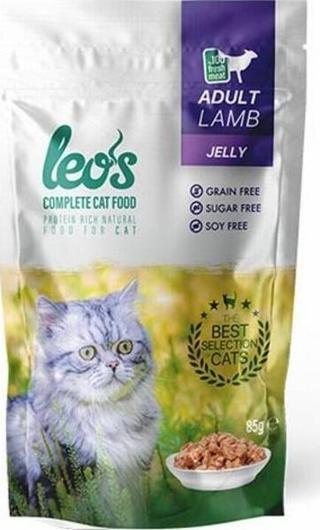 Leos Pouch Kuzulu Yetişkin Kedi Konservesi 24 Adet 85 Gr