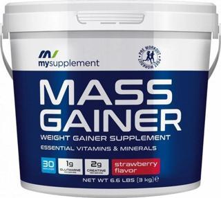 Mysupplement Mass Gainer Çilek 3000g