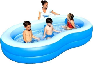 Bestway 54117 Jumbo Oval Renkli Aile Havuzu