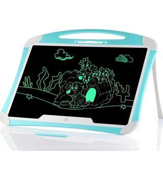 20 Inch, Kalemli LCD Dijital Çizim-Eğitim Yazı Tableti, Dijital Çizim Pedi-20 inç, Mavi