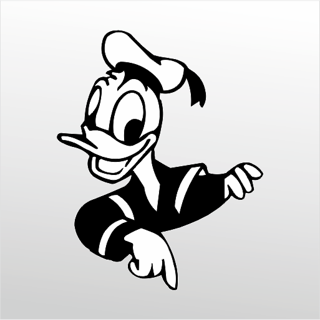 Folyo Sticker Daffy Duck 80cm Uzunluk