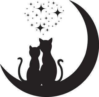KEDİ FOLYO STİCKER 80cm Uzunluk