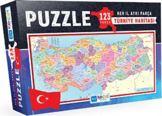 Blue Focus 123 Parça Türkiye Haritası Puzzle