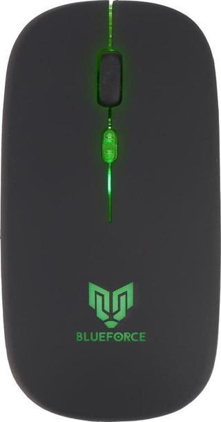 Blueforce 2,4Ghz Bluetooth Wireless Kablosuz Sessiz Mouse Siyah Işıklı