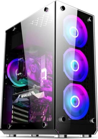 Blueforce Hunter 4*RGB Fanlı Atx-Mini Atx Itx Mid Tower Kasa