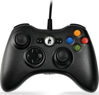 Kontorland X3H - PC ve XBOX 360 Uyumlu Titreşimli Kablolu Oyun Kolu GamePad Siyah