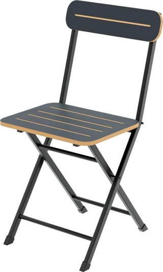 Eportatif Katlanır Bahçe Sandalyesi Bistro Sandalye Füme 1400