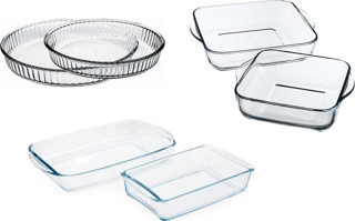 Paşabahçe borcam cam fırın tepsisi çeyiz seti 6 parça