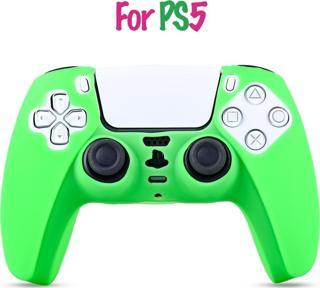 Kontorland PS5 Gamepad Uyumlu Silikon Kılıf - (Green Energy)