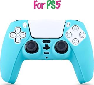 Kontorland PS5 Gamepad Uyumlu Silikon Kılıf - (Sky Blue)