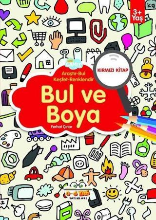 Bul ve Boya - Kırmızı Kitap - Ferhat Çınar - 0-6 Yaş Yayınları