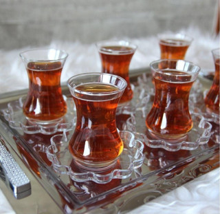 Paşabahçe 96293 melis çay seti - çay bardağı çay tabağı takımı 12 parça papatya