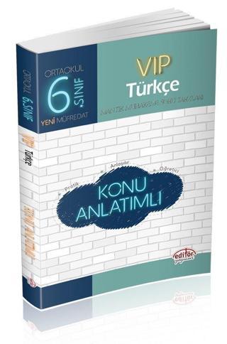 6.Sınıf Vip Türkçe Konu Anlatımlı Editör Yayınları - Editör Yayınevi