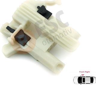 ESC Otomotiv Fiat 500 2007-On için Ön Sağ Cam Kriko Tamir Klipsi 68070266AD