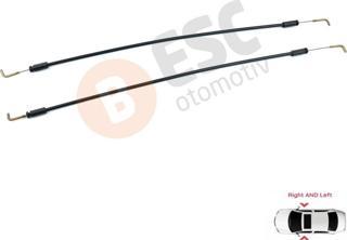 ESC Otomotiv Hyundai Accent MK3 4/5 Kapı İçin 2 Adet Ön Kapı İç Açma Teli 813101E030