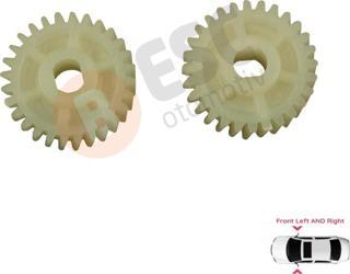 ESC Otomotiv Toyota Honda İçin 2 Adet Yan Dikiz Aynası Katlanır Motor Dişlisi 28 Diş