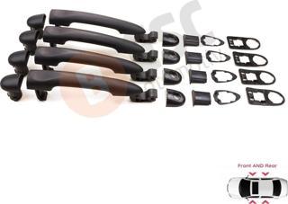 ESC Otomotiv Renault Fluence Megane 3 Clio 4 Scenic 3 Captur 1 için 4 Adet Dış Kapı Açma Kolu Astarlı 806B02596R