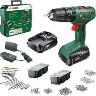 Bosch Easyımpact 18V-40 1.5AH Çift Akü Darbeli Delme/vidalama + 241 Parça Aksesuar Seti