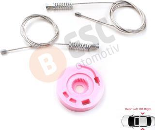ESC Otomotiv BMW 7 Serisi E38 1994-2001 51358125203 İçin Elektrikli Arka Sol veya Sağ Kapı Cam Kriko Tamir Seti