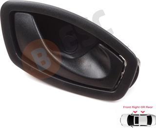 ESC Otomotiv Fluence Megane MK3 Clio MK4 Captur için SAĞ Kapı Açma Kolu SİYAH