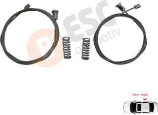 ESC Otomotiv Kia Ceed 2012-2017 İçin Arka Sağ Cam Kriko Tamir Seti 83460A2010