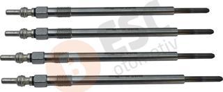 ESC Otomotiv Mitsubishi Colt 1.5 DI Smart 1.5 CDI için 4 Adet Isıtma Bujisi 11.5 Volt A0011594601